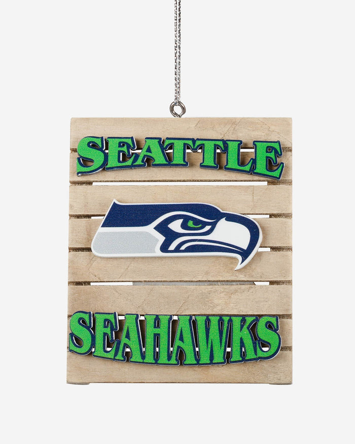 Seattle Seahawks Wood Pallet Sign Ornament FOCO - FOCO.com