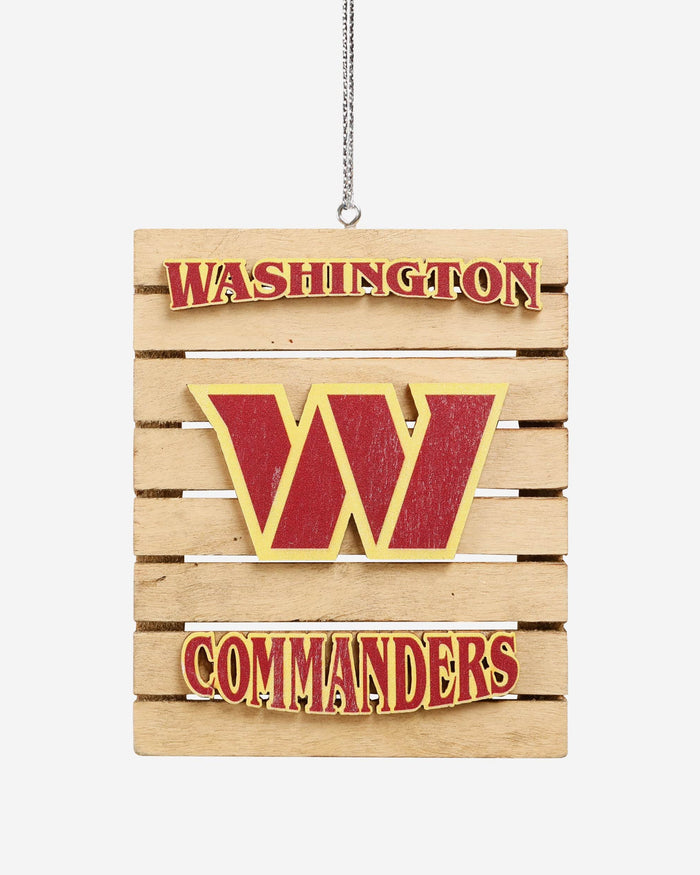 Washington Commanders Wood Pallet Sign Ornament FOCO - FOCO.com